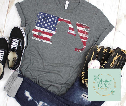 American Flag Baseball