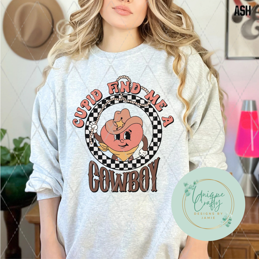 Cupid Find Me A Cowboy Retro