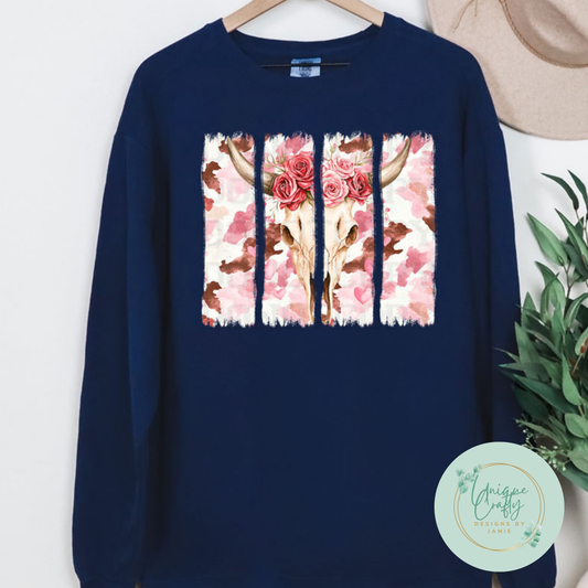 Floral Bull Head
